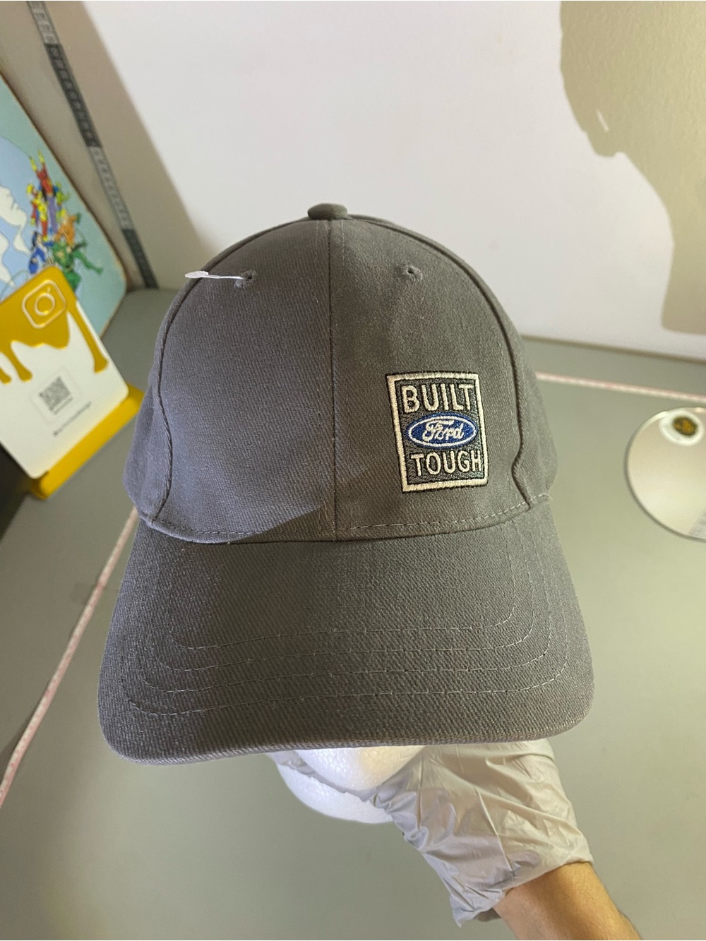 Ford Built Tough Black Gray Baseball Cap